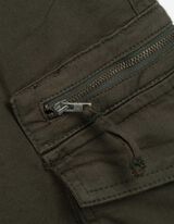 Cargo kalhoty - tmave zelena