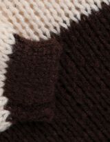 Pullover - Strick - dunkelbraun