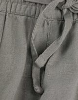 Hose - Leinen-Mix - hellgrün