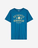 T-shirt - Tekstprint - blauw