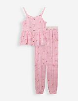 Set aus Top und Hose - 2er-Pack - rosa