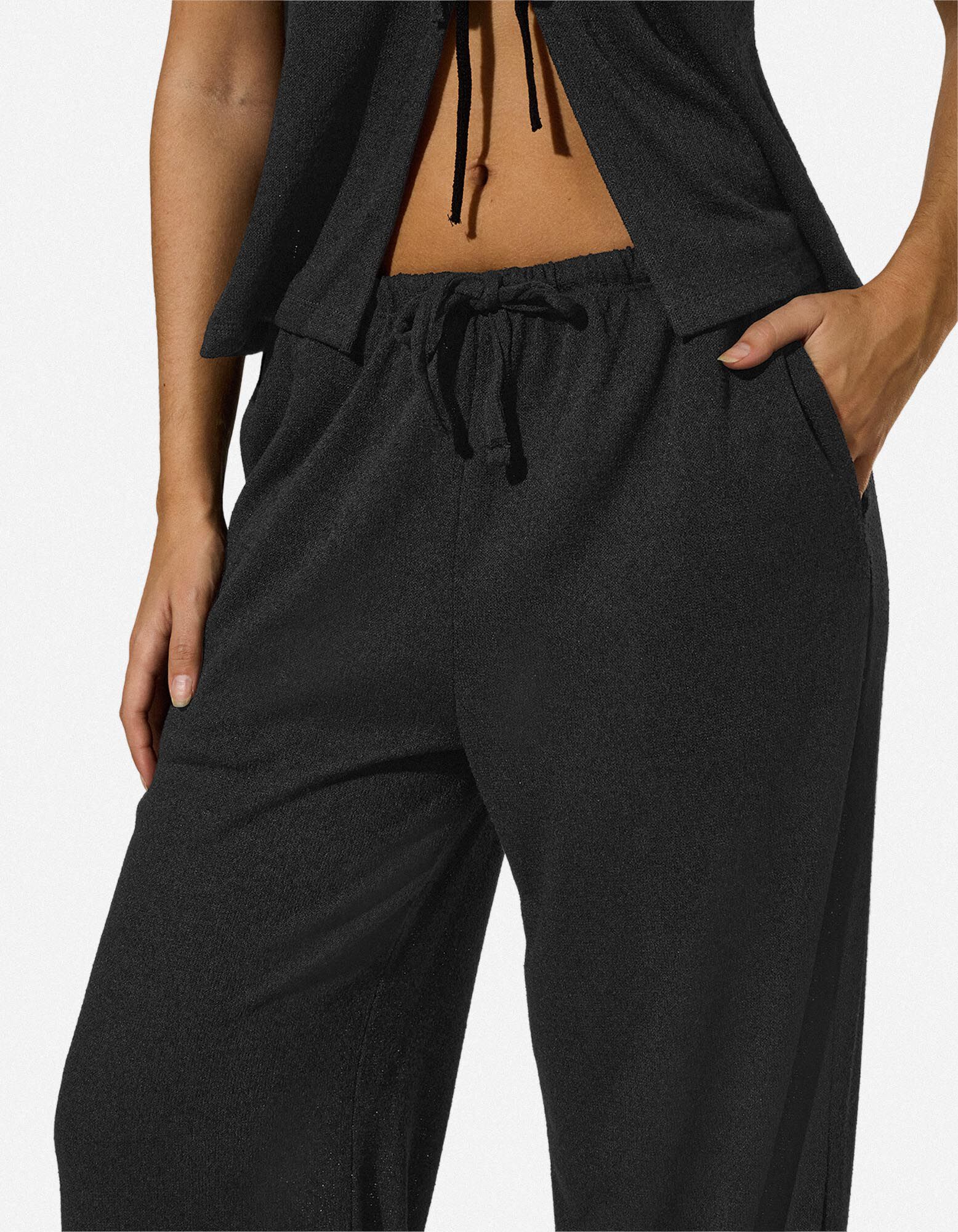 Hose - Viskose-Mix - Schwarz