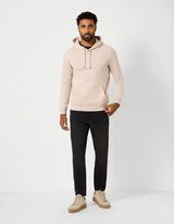 Sweatshirt - Kap - Beige