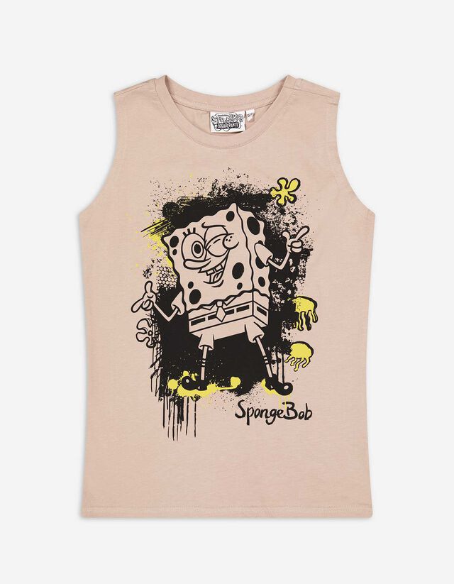 koszulka bez rękawów - SpongeBob Kanciastoporty - bez