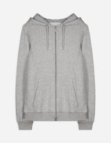 Veste molletonn&eacute;e - Capuche &agrave; cordon - Gris