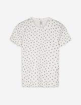 T-Shirt - Muschelsaum - weiß
