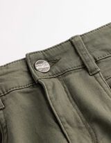 Bermuda  - Stretchanteil - dunkelgr&uuml;n