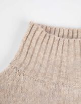 Pletena haljina - Podignuti ovratnik - bez