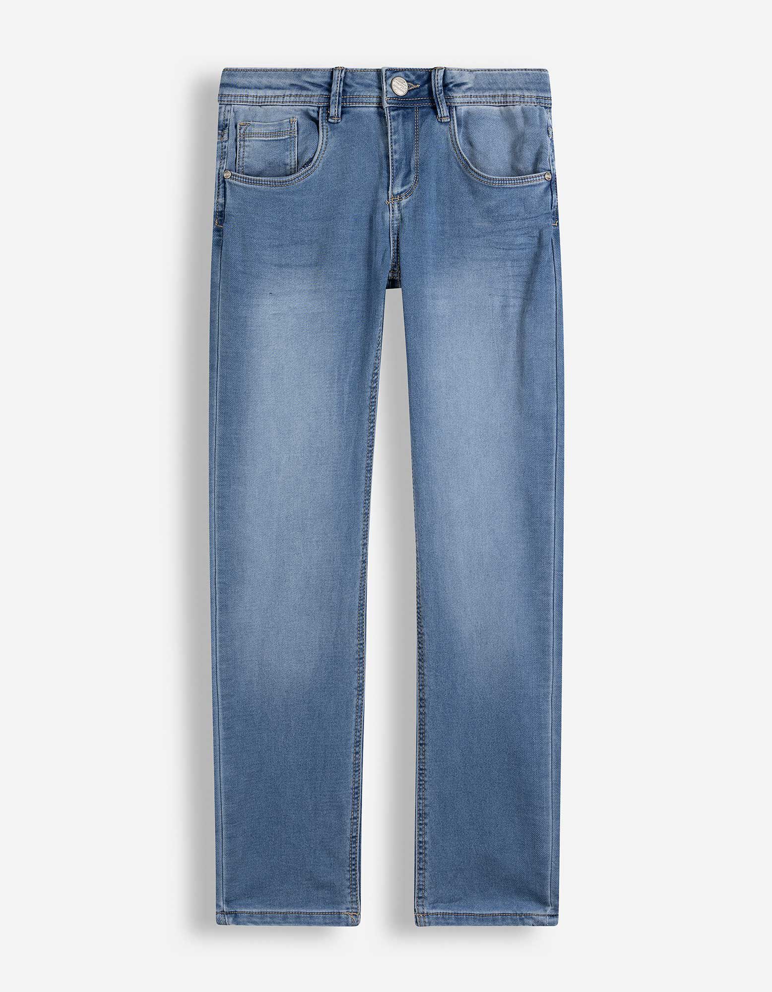 Jeans hlače - Učinki pranja - svetlo modra