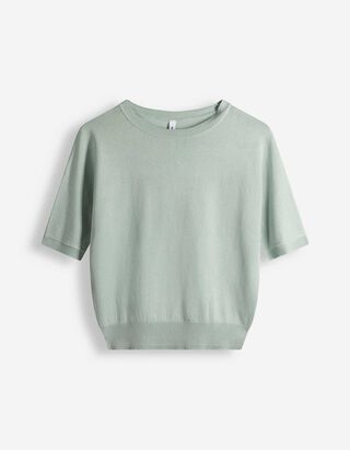 Pullover - Kurze &Auml;rmel - t&uuml;rkis