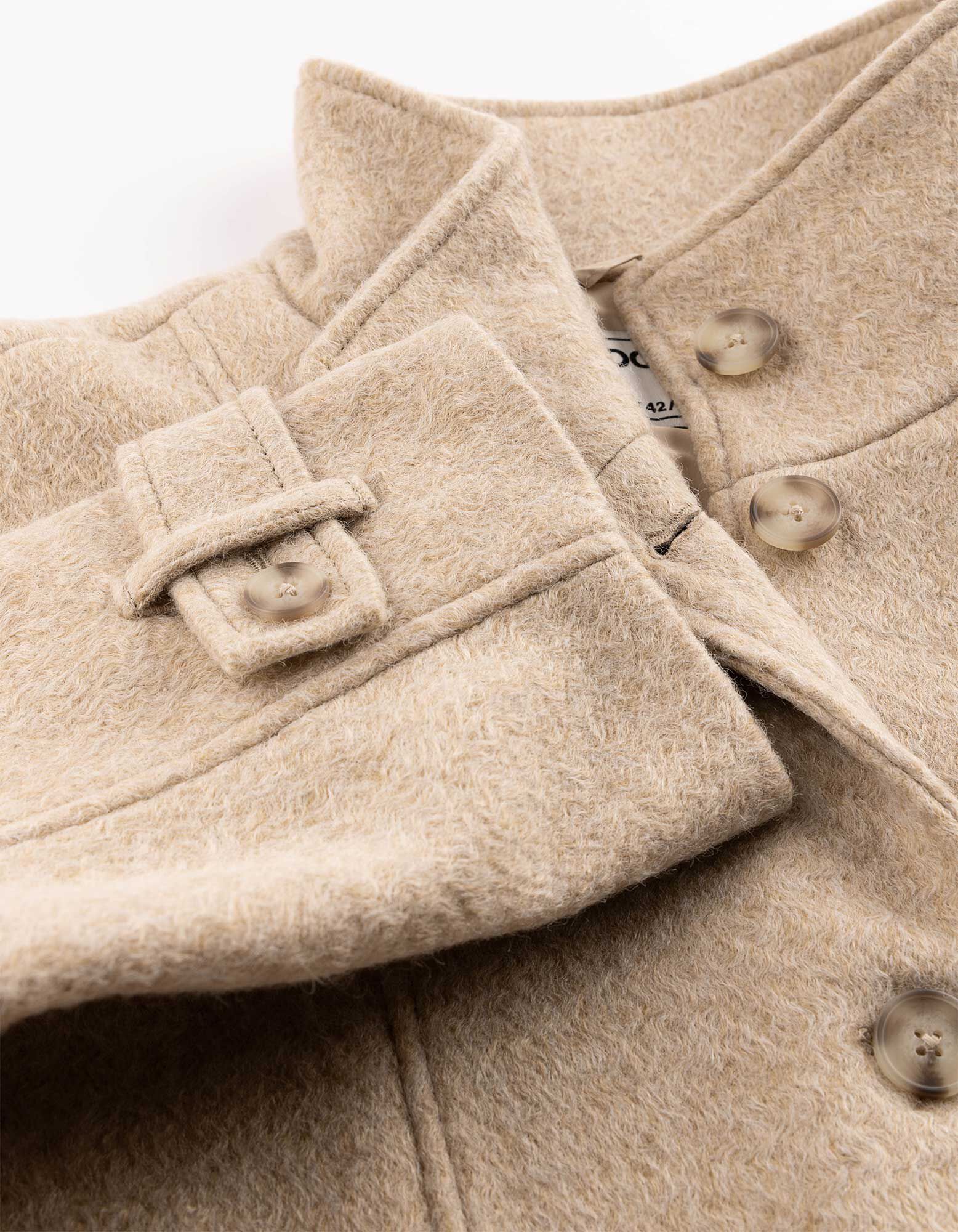 Jacke - Oversized Fit - Beige