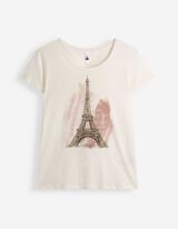 T-Shirt - Glitzerprint - Off-White