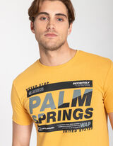 Majica kratkih rukava - Print - zuta