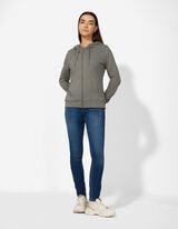 Veste molletonn&eacute;e - Capuche &agrave; cordon - Vert