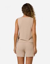 Gebreide top - Viscose - Beige