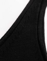 Stricktop - Viskose-Mix - schwarz