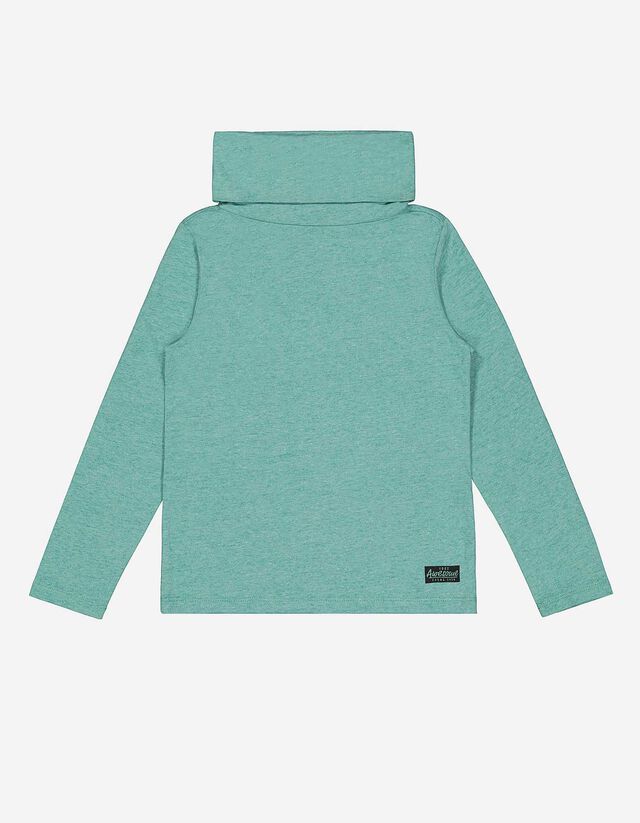 Maglia a manica lunga - Collo dolcevita - verde