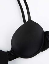 Push-up-bh - Met kant - zwart