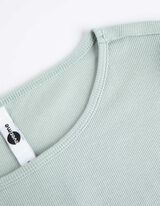 Shirt - Rippenstruktur - grün