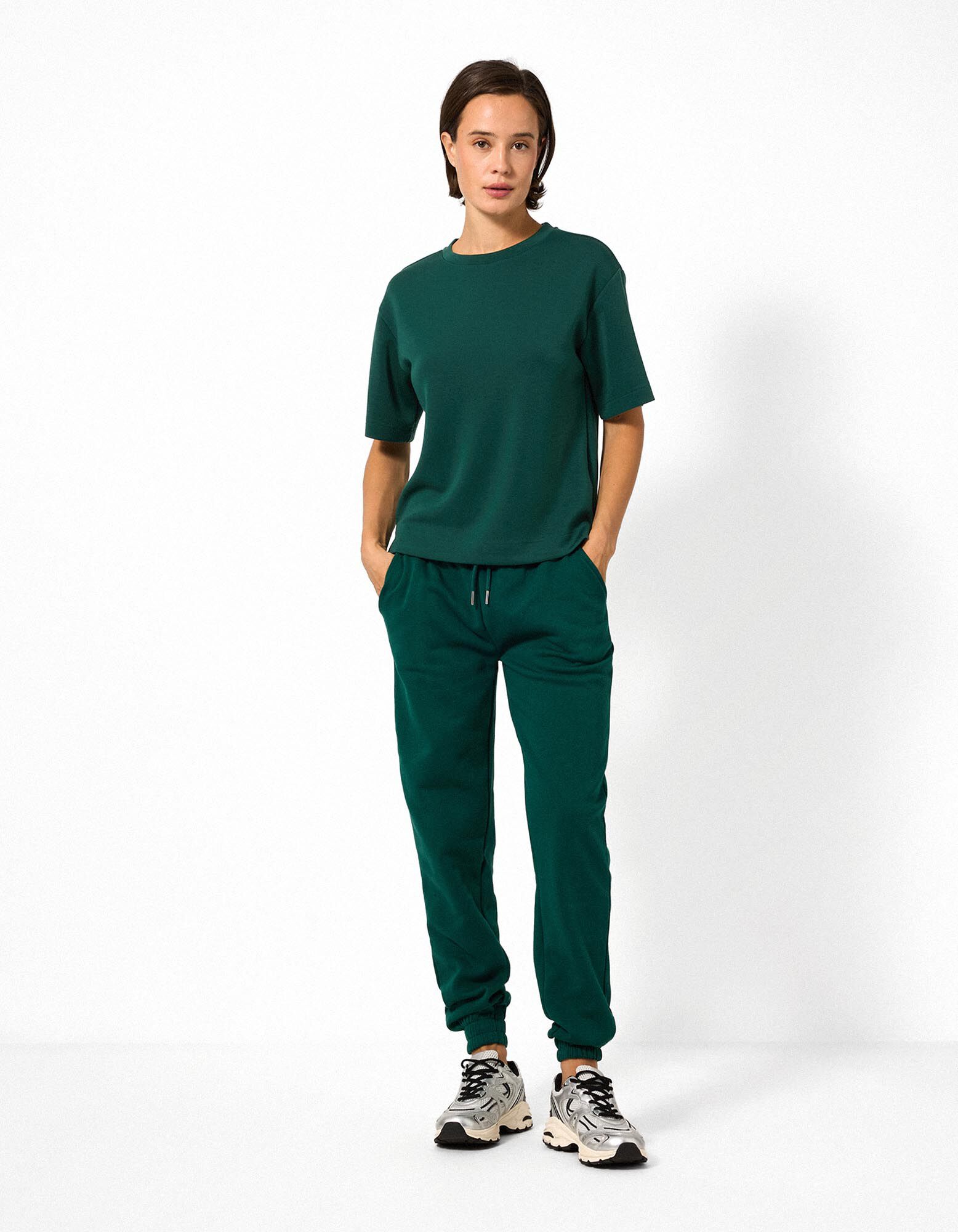 T-Shirt - Modal-Anteil - Dunkelgr&uuml;n