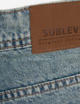 Džíny - seprané - modra