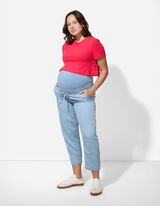 Těhotenská košile - Krátké rukávy - pink