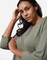 Hossz&uacute; ujj&uacute; felső - Viszk&oacute;ztartalom - s&ouml;t&eacute;tz&ouml;ld