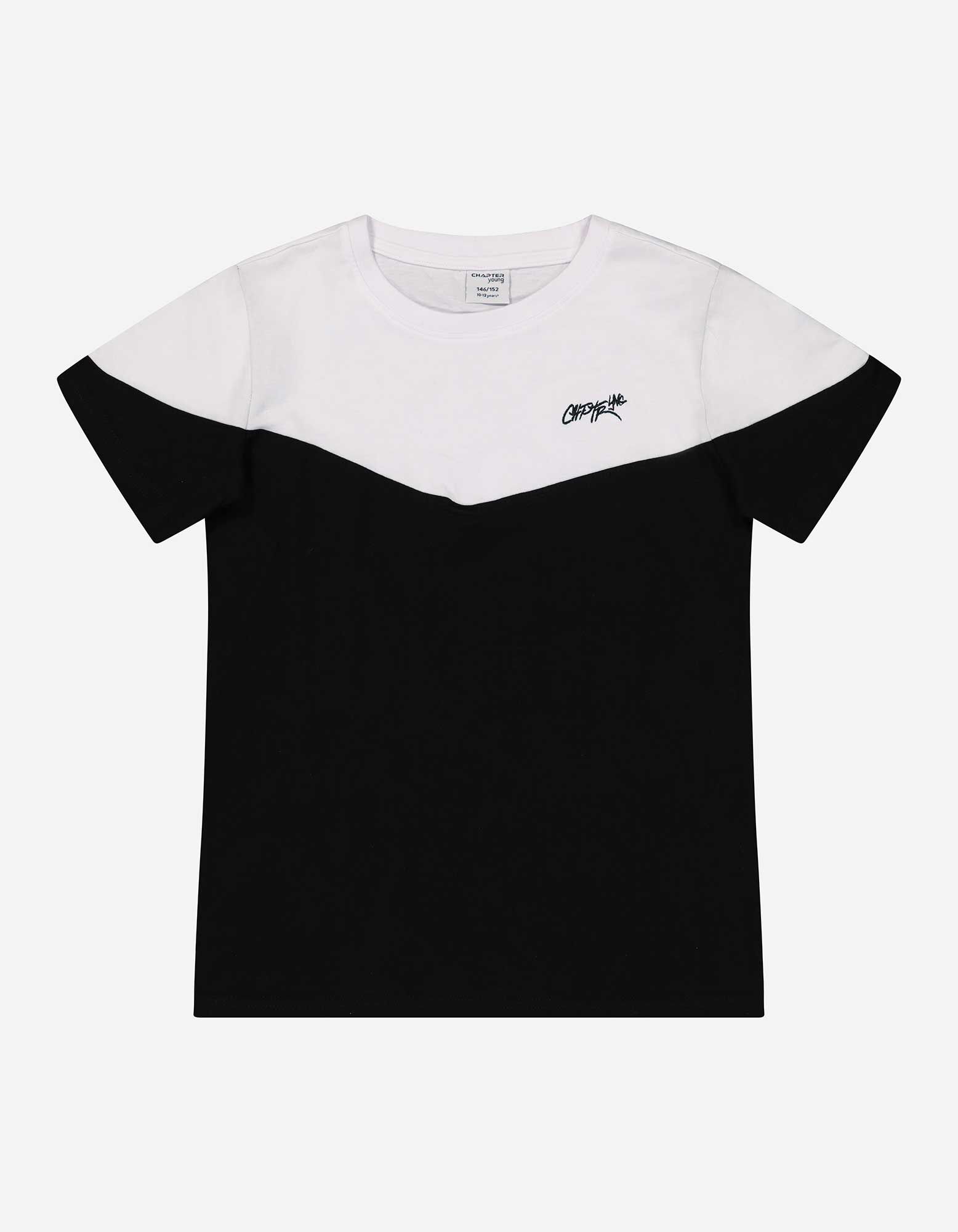 T-shirt - Borduursels - zwart