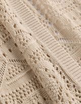 Cardigan - Lochspitze - beige