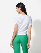 Tričko - Výšivky - biely