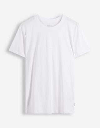 T-Shirt - einfarbig - wei&szlig;