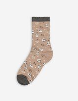 Socken - Allover-Muster - beige