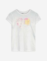 T-Shirt - Applikation - weiß