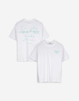 T-Shirt - Rückenprint - weiß