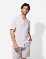 Chemise - Seersucker - Gris clair