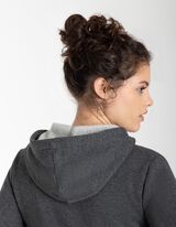 Felpa con cappuccio - Cappuccio con coulisse - grigio scuro