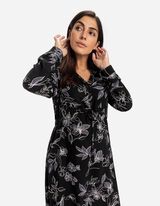 Umstandskleid - Tunnelzug am Saum - schwarz