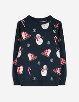 Trui - Kerst - donkerblauw