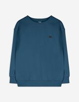 Sweatshirt - einfarbig - dunkelblau