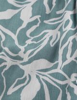 Bluse - Allover-Print - hellgr&uuml;n