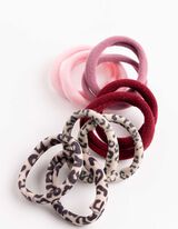 &Eacute;lastique &agrave; cheveux - Lot de 10 - rose