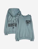 Hoodie - R&uuml;ckenprint - hellgr&uuml;n