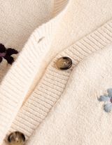 Cardigan - Stickereien - Beige