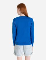 Pletena jopa - LENZING&trade; ECOVERO&trade; - temno modra