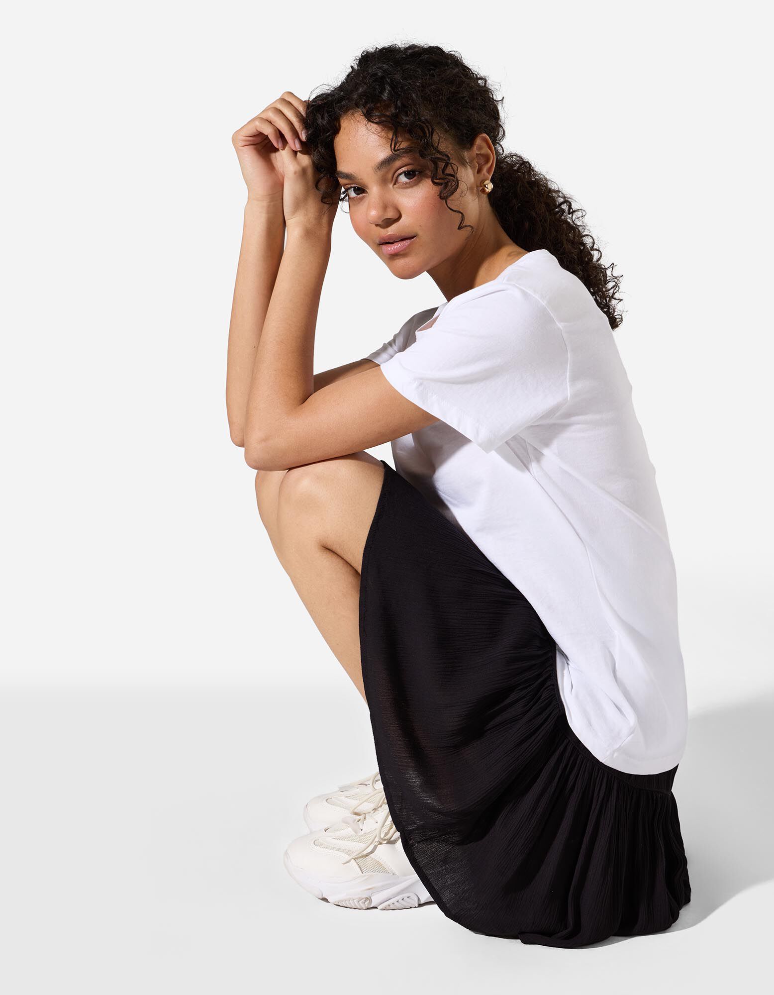 Jupe-short - Unicolore - noir