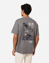 T-Shirt - R&uuml;ckenprint - dunkelgrau