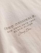 T-Shirt - einfarbig - beige