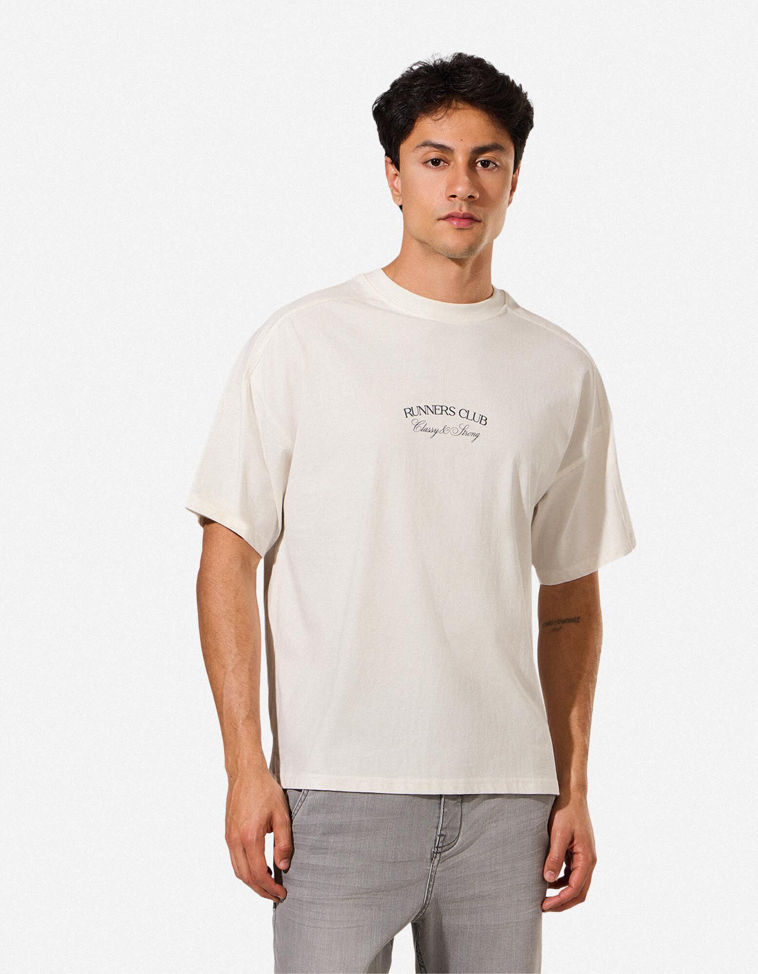 T-Shirt - R&uuml;ckenprint - wei&szlig;