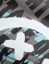 Tricou - Imprimeu pe spate - Gri inchis