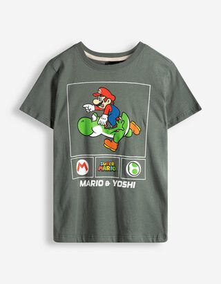 Shirt - Super Mario - dunkelgr&uuml;n